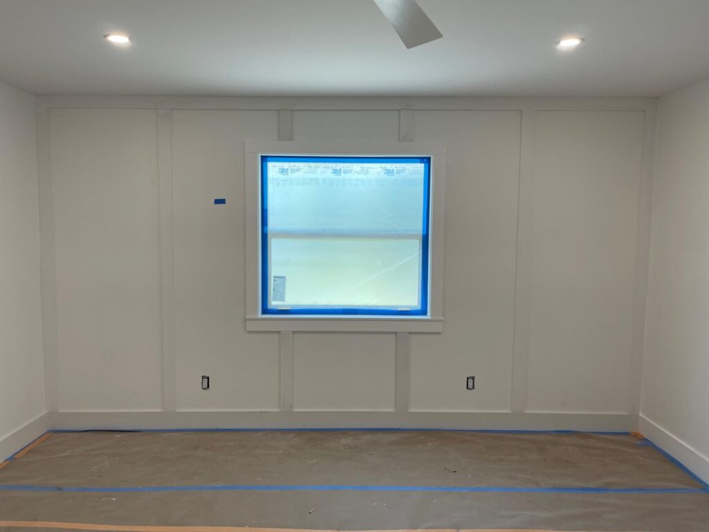 before painting bedroom