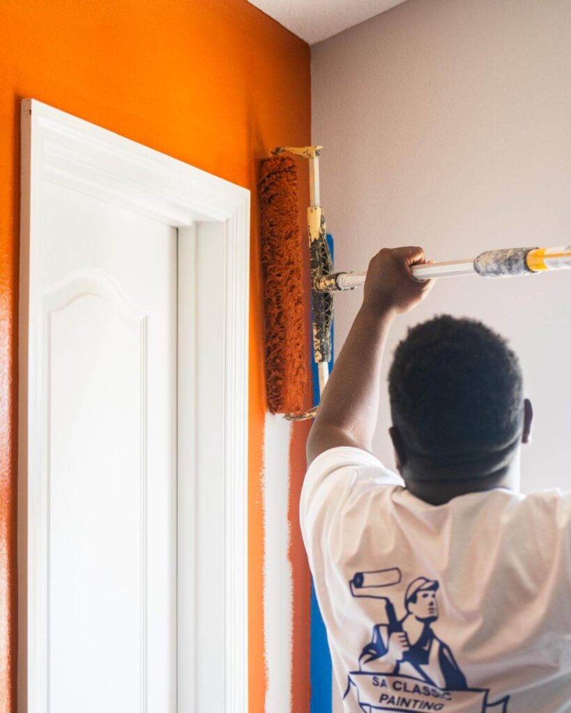 Man painting